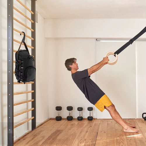 Magnetic Gym Bag with Water Bottle Holder Gym Crossbody Bag Gym Bottle Carrier Bag for Gym Sports Travel Carry-On Items