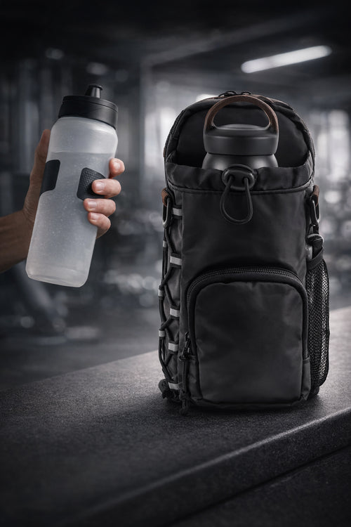 Magnetic Gym Bag with Bottle Holder