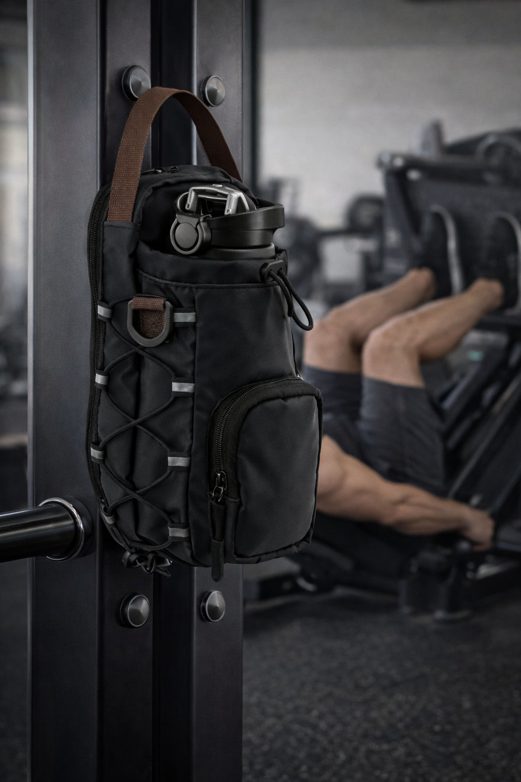 Magnetic Gym Bag with Bottle Holder